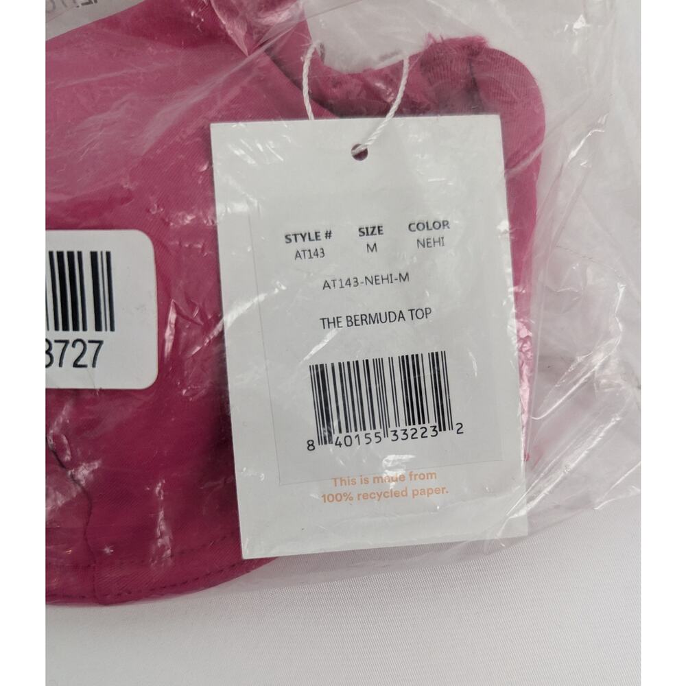 Andie Swim Pink Bermuda Underwire Bikini Top - Picture 6 of 8